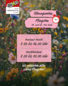 Infografik mit den Öffnungszeiten am Pfingstwochenende