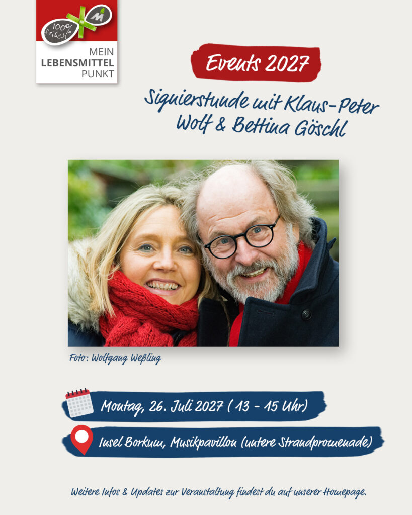 Signierstunde 2027 mit Klaus Peter Wolf und Bettina Göschl